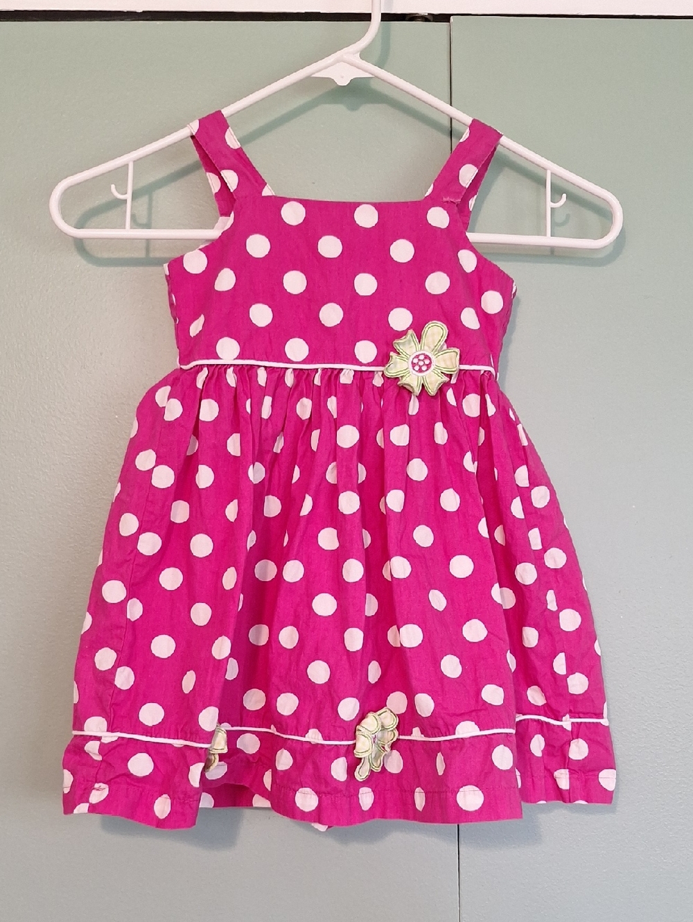 Blueberi Boulevard Pink Polka Dot Dress Kids Size 3t